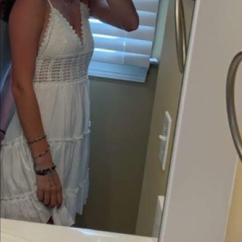 white summer dress